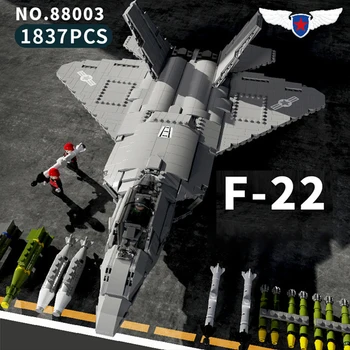 2020 Nove Vojaške Borec Vrsto Stavbe, Bloki, Opeke F-22 Raptor F-35 Strele F18 Hornet J-15 Igrače za Otroke Božična Darila