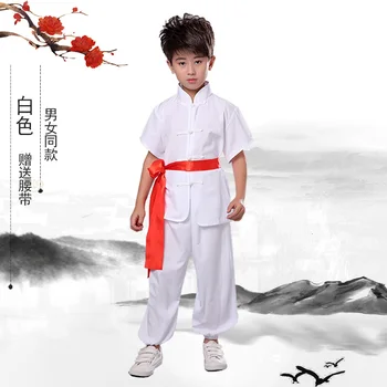 Otrok Borilne Veščine Tradicionalni Kitajski Hanfu Wushu Kung Fu Enotno Šport Bo Ustrezala Tai Chi Vrhovi Hlače Oblačila Sklop Cosplay Kostum