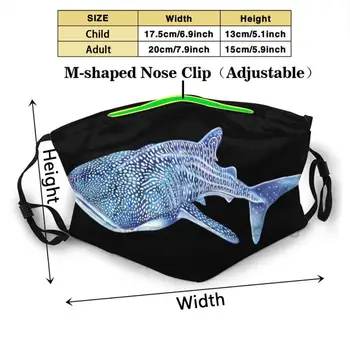 Kit Morski Pes Dustproof Non - Enkratno Usta Masko Pm2.5 Filtri Za Otroka Odraslih Kit Kit Morski Pes Morski Pes Morski Psi, Kiti Ocean