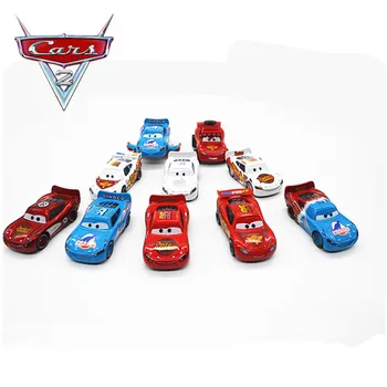 Disney Najnovejši Pixar Cars 2 3 Strele McQueen Redkih Slog Mater Diecast Kovinske Zlitine Modela Avtomobila Otroško Novo Leto Igrače Najboljših Daril