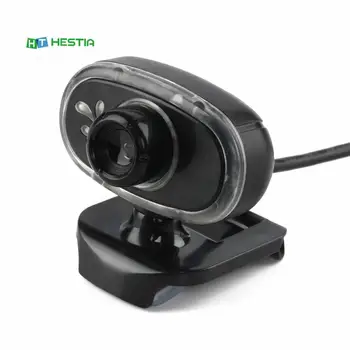 Webcam, USB 2.0 480P Kamere Web Cam, 360-Stopinjski MIKROFON z zaponko Za Prenosni RAČUNALNIK Clip-on Built-in Mic 1280*960 Usb Kabel