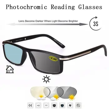 WEARKAPER Prehod Photochromic Obravnavi Očala Moški Ženske Presbyopia Očala sončna očala razbarvanje z dioptrije 1.0-4.0