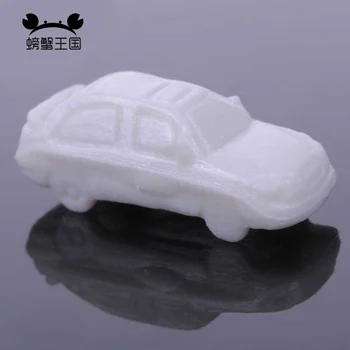 100 kozarcev 1:250 mini obsega ABS plastike model avtomobila bel avto za arhitekturni model, zaradi česar vlak postavitev