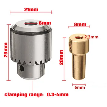 0.3-4 mm Mikro Motornih Vrtalne Vpenjalne Klešče S Tipko, in za 2,3 mm Gred klipnjača